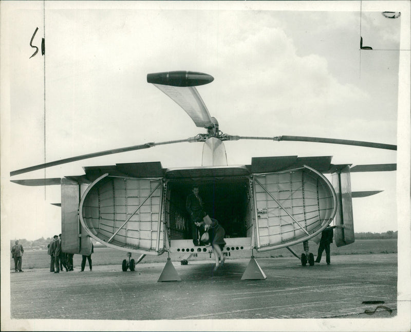 The rear of the aircraft. - Vintage Photograph