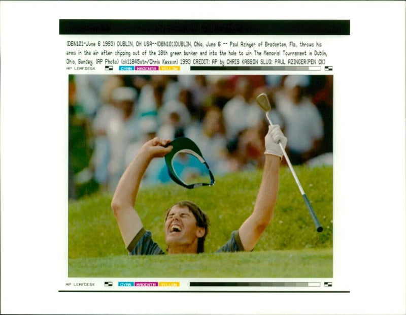 Paul Azinger American professional golfer. - Vintage Photograph