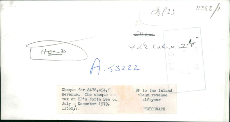 British Petroleum: the Inland Revenue. - Vintage Photograph