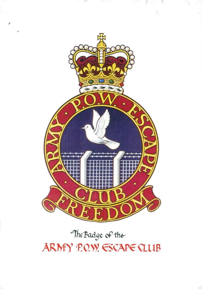 Army: P.O.W. Escape Club Logo - Vintage Photograph
