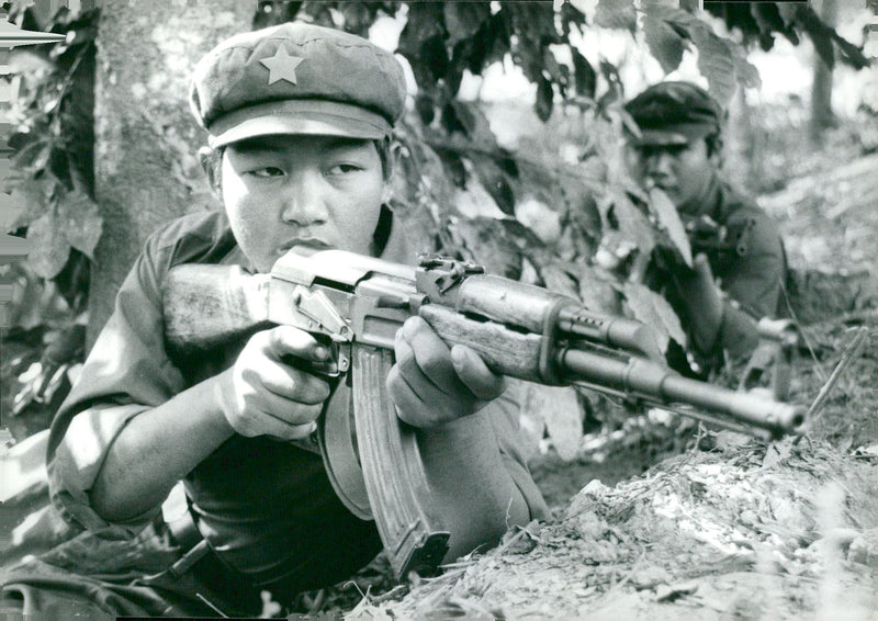 Communist party of Burma. - Vintage Photograph