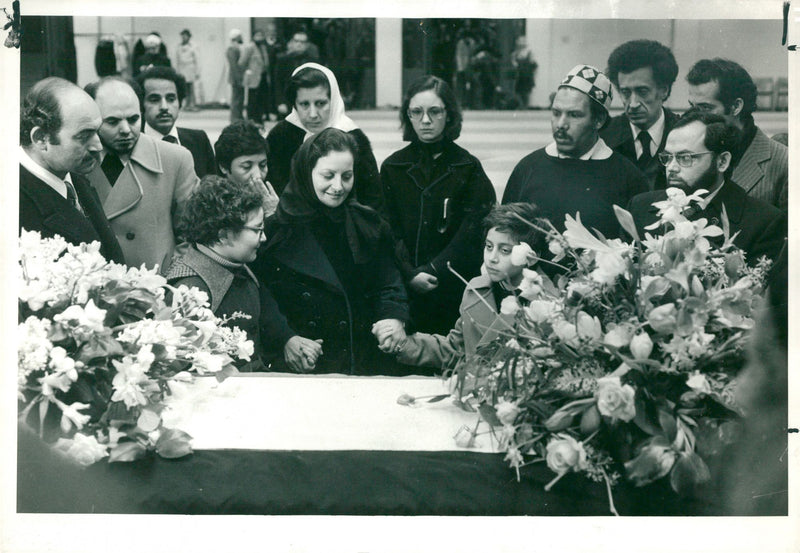 Mrs Khalida Hammami the widow of the murdered. - Vintage Photograph