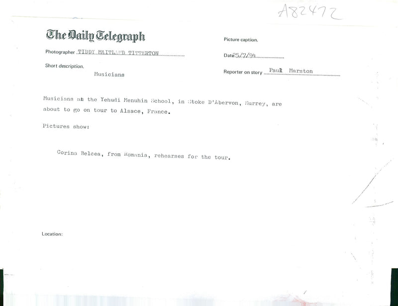 Musicians at the Yehudi Menuhin School - Vintage Photograph