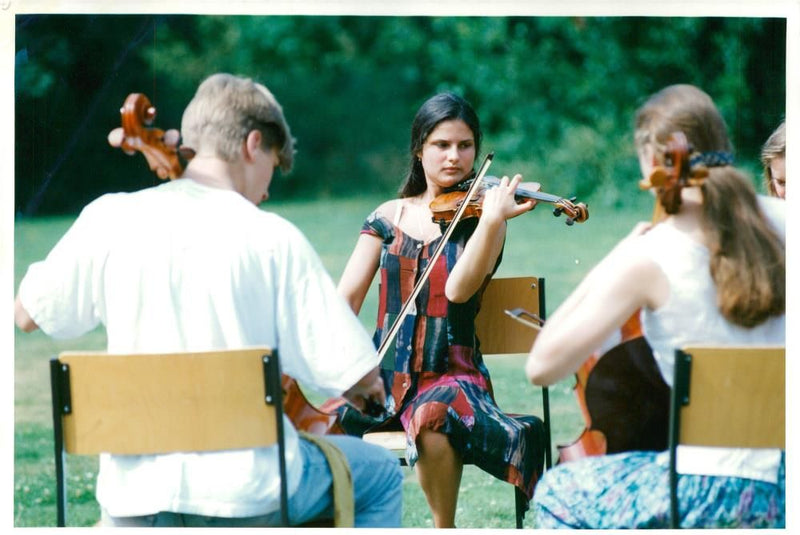 Musicians at the Yehudi Menuhin School - Vintage Photograph