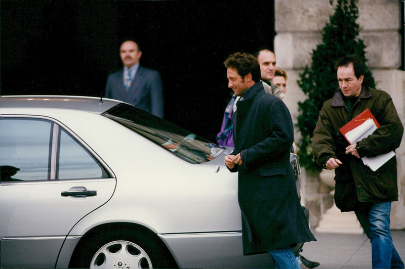 Vincent Lindon headed into his Mercedes outside the Ritz - Vintage Photograph