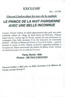 Vincent Lindon on the avenue Geoge V with a girlfriend - Vintage Photograph