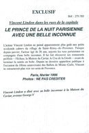 Vincent Lindon on the avenue Geoge V with a girlfriend - Vintage Photograph