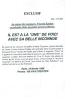 Vincent Lindon on the avenue Geoge V - Vintage Photograph