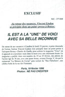 Vincent Lindon on the avenue Geoge V - Vintage Photograph