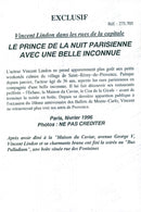 Vincent Lindon on the avenue Geoge V with a girlfriend - Vintage Photograph