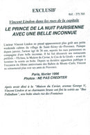 Vincent Lindon on the avenue Geoge V with a girlfriend - Vintage Photograph