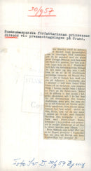 Romanian princess and writer Marthe Bibesco at press reception at the Grand Hotel - Vintage Photograph