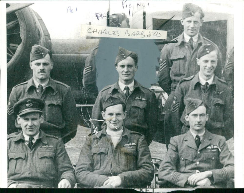 Pilot Officer Charles Barber. - Vintage Photograph