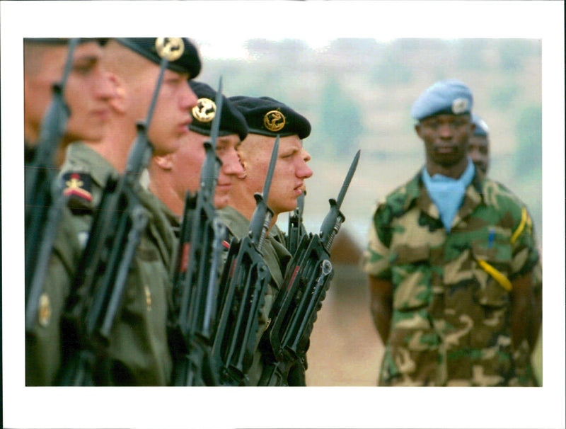 Rwandan Civil War:French zone. - Vintage Photograph