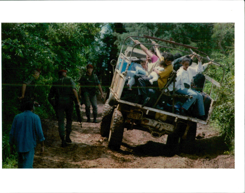 Rwandan Civil War:French paratroopers. - Vintage Photograph