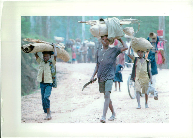 Rwandan Civil War:Continue their advance towards. - Vintage Photograph