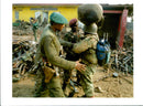 Rwanda War: Zairean Soldiers. - Vintage Photograph