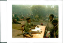 Rwanda War: Rwandan Refugees. - Vintage Photograph