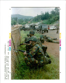 Rwanda War: Belgian Troops. - Vintage Photograph
