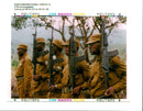 Rwanda war:zairean UN soldiers train as they prepare to go into a refugee. - Vintage Photograph