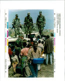 Rwanda war:US soldier from the 512th maintainance. - Vintage Photograph
