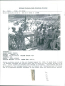 Zairan soldiers shoot in the air  Sunday. - Vintage Photograph