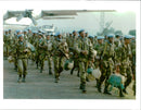 Rwanda war:ethopian peacekeepers arrive in ciangugu. - Vintage Photograph