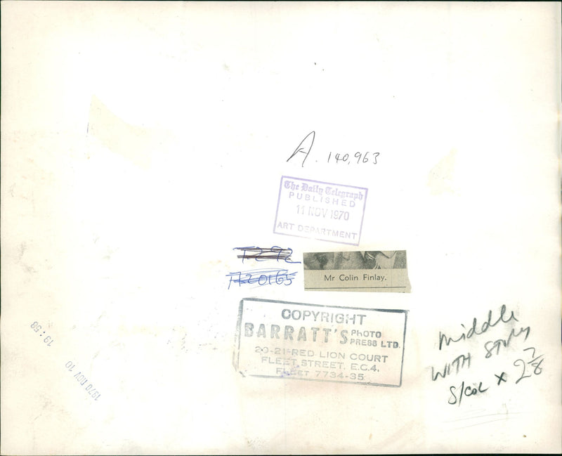 Colin Findlay - Vintage Photograph