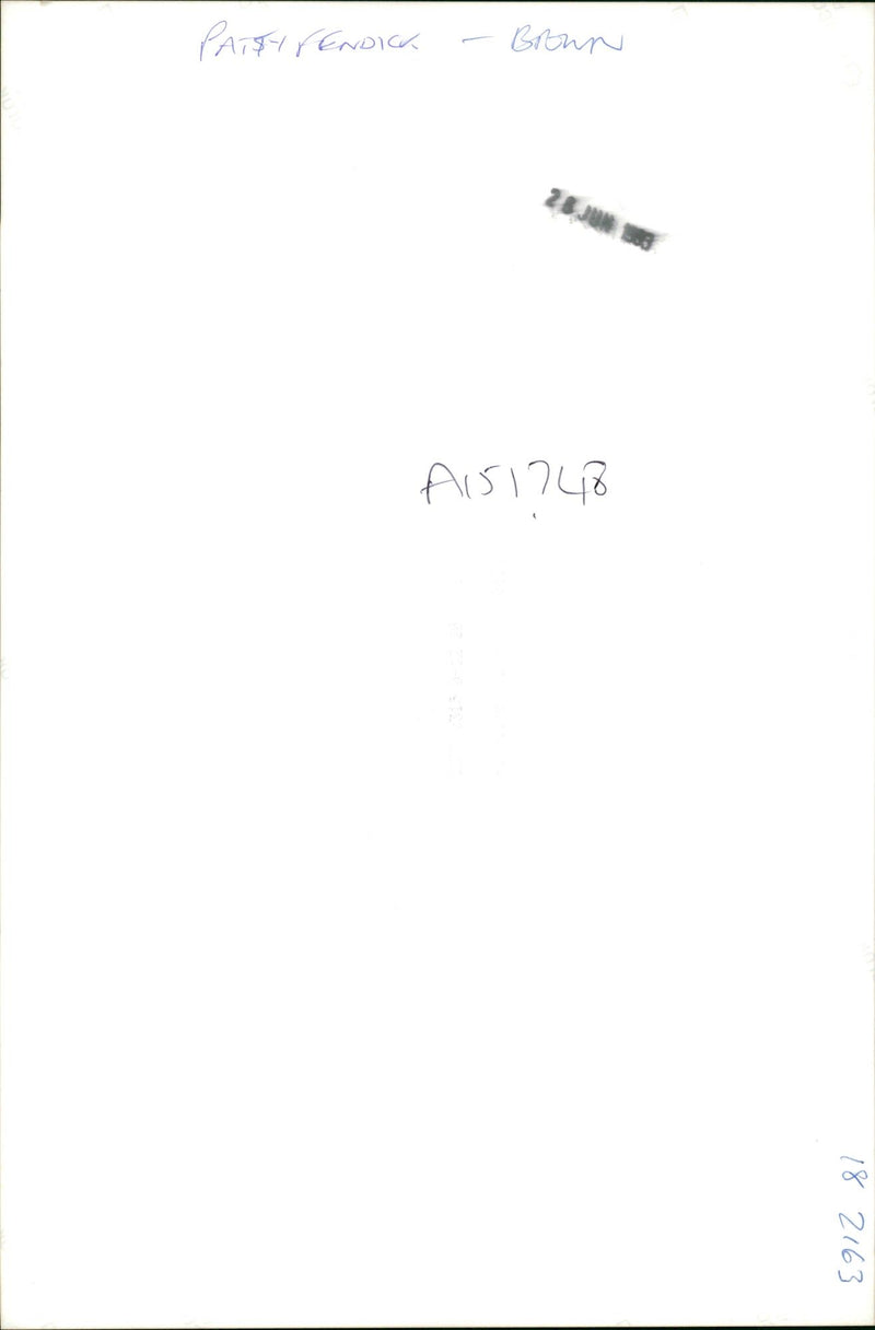 Patty Fendick - Vintage Photograph