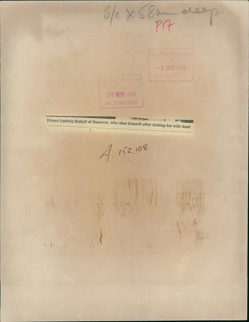 Prince Ludwig Rudolph of Hanover Music producer. - Vintage Photograph