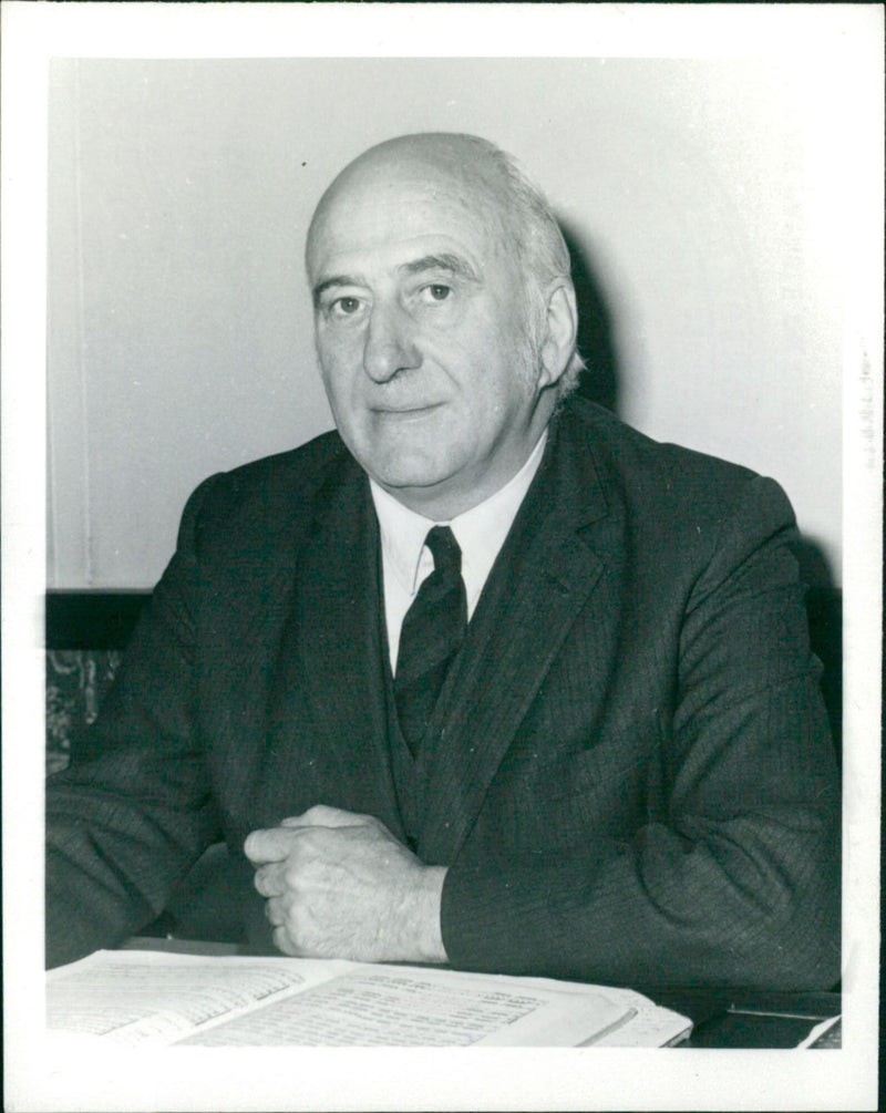 Prof. Sir Anthony C. Lewis, Principal, Royal Academy of Music - Vintage Photograph