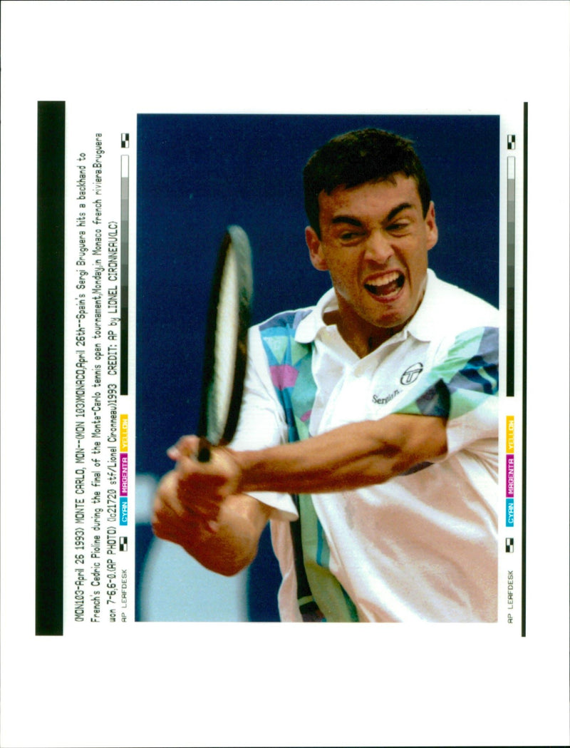 Sergi Bruguera Tennis player. - Vintage Photograph