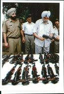 India: Sikh Extremists: Kanwar Pal Singh Gill. - Vintage Photograph