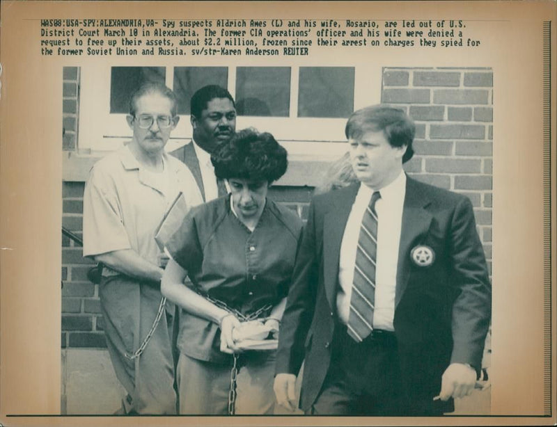 Aldrich Ames and his wife. - Vintage Photograph