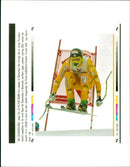 Urs Lehmann flying swiss. - Vintage Photograph