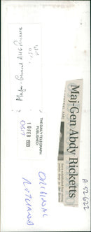 Maj-Gen Abdy Ricketts. - Vintage Photograph