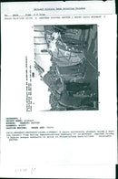 Israel hebron mosque massacre:a cairo university student hold a burning israel flag. - Vintage Photograph