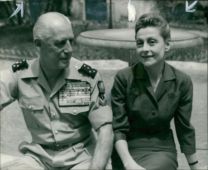 Raoul Salan French general. - Vintage Photograph