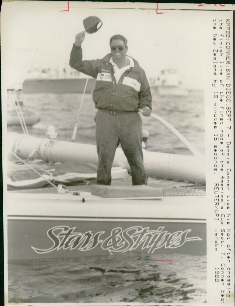 Dennis conner. - Vintage Photograph