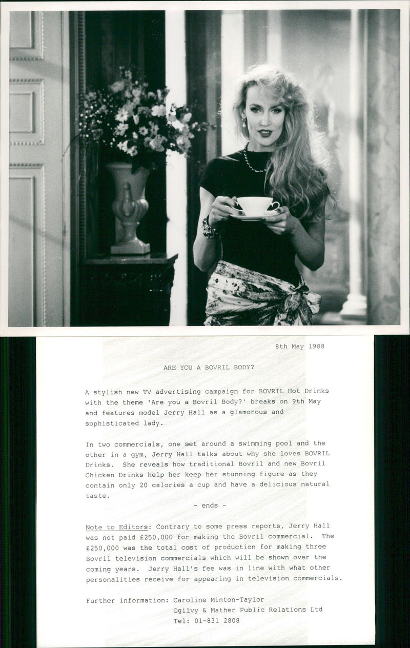 marmite and bovril commercial model. - Vintage Photograph