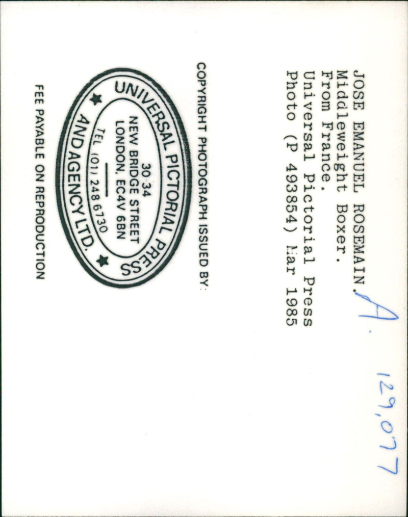 Jose Emanuel Rosemain. - Vintage Photograph