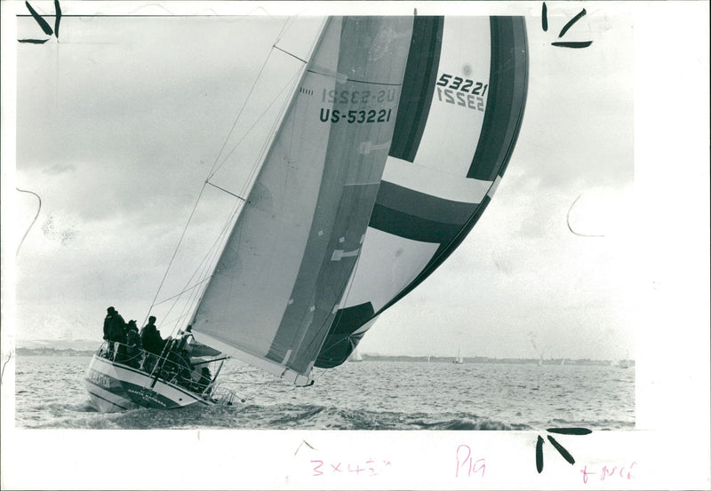 Yacht jubilation. - Vintage Photograph