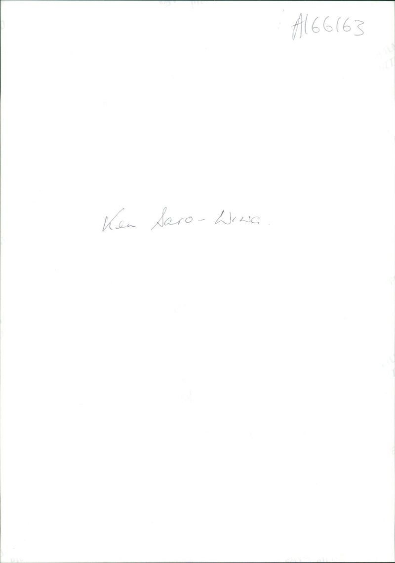 Ken Saro-Wiwa Nigerian writer - Vintage Photograph