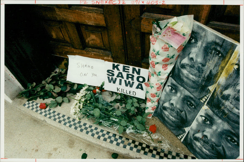 Ken Saro-Wiwa Nigerian writer - Vintage Photograph
