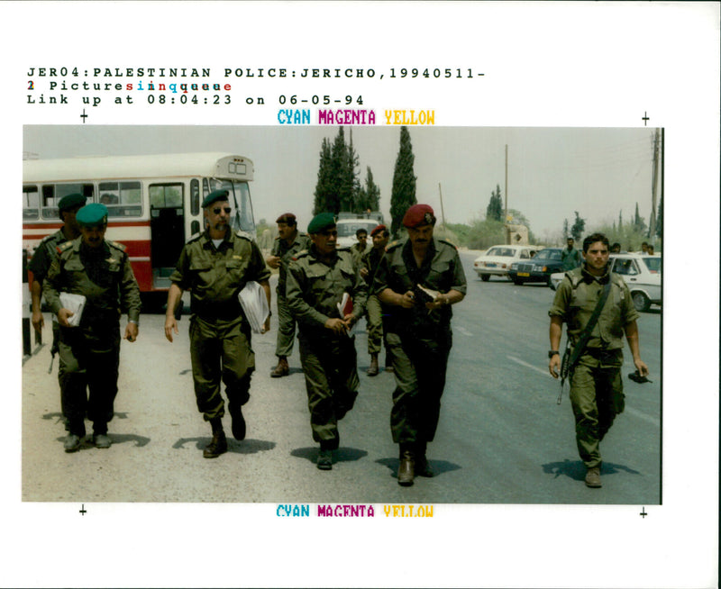 A israeli army officers. - Vintage Photograph