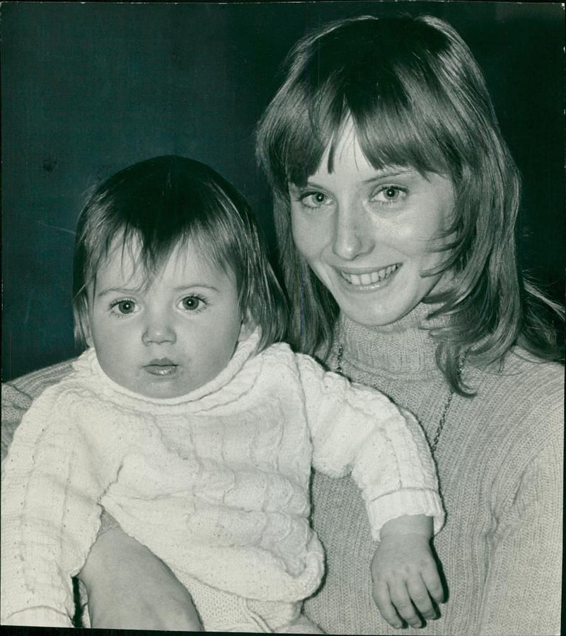 Carroll belinda with his one year old son. - Vintage Photograph