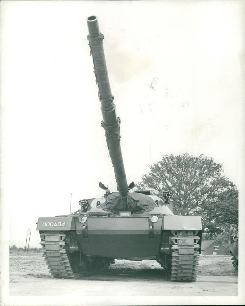 New British tank on show. - Vintage Photograph