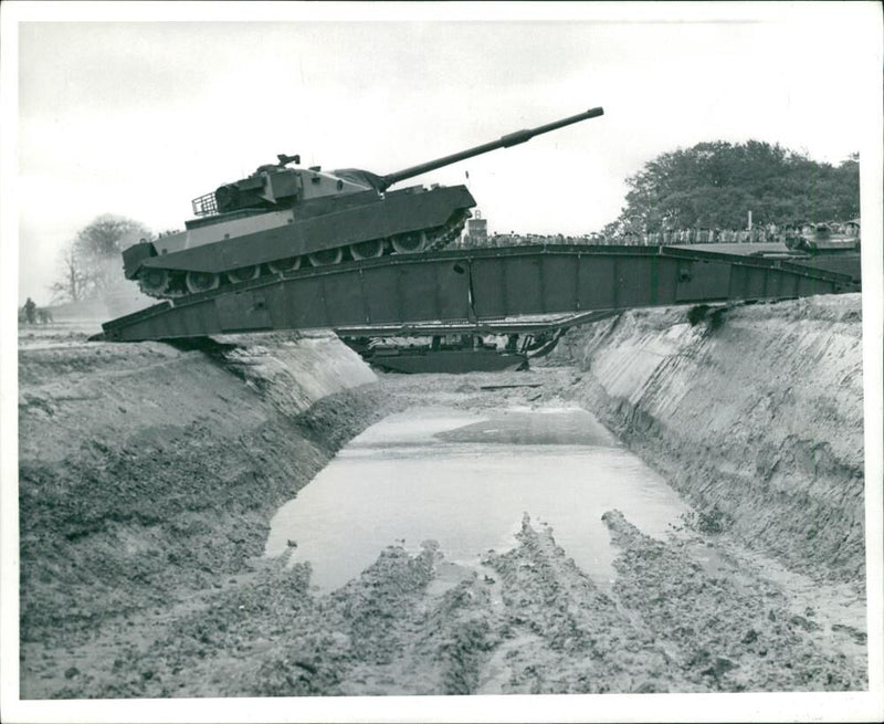 New 'secret' tank on show. - Vintage Photograph