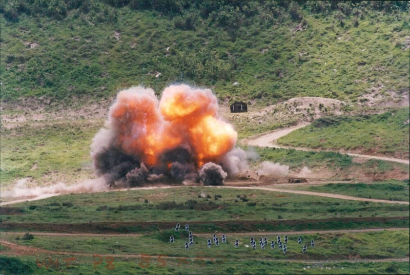 Chieftan tanks destroyed. - Vintage Photograph