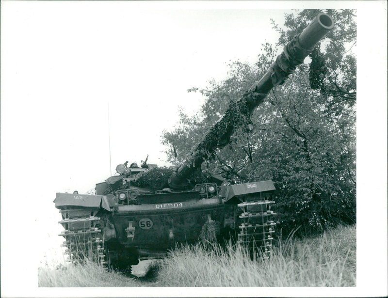 Chieftain tank of 1st  Royal Tank. - Vintage Photograph